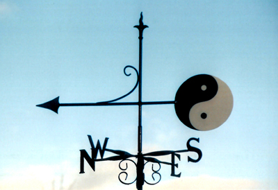 Ying Yang weather vane